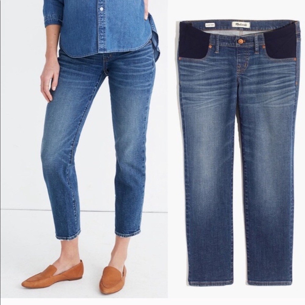 Madewell side-panel Maternity jeans